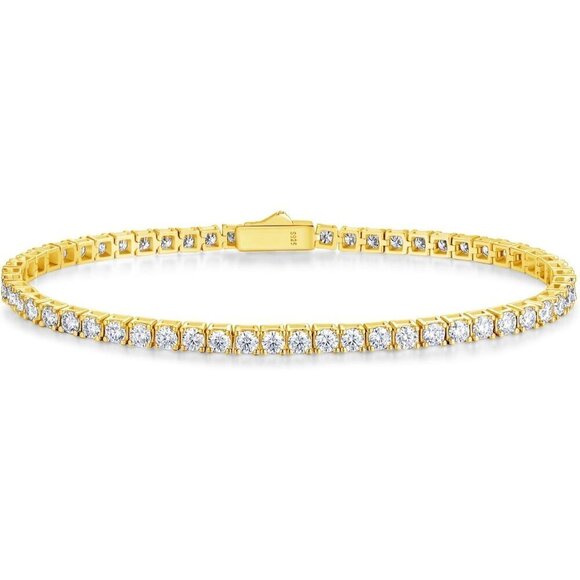 Fancime Jewelry - 🔥Fancime Tennis Bracelet Women Yellow Carats Lab-Grown Diamond Sterling Jewelry